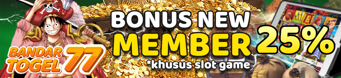 BONUS NEW MEMBER 25% BANDARTOGEL77